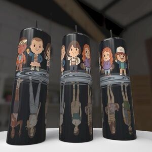 Stranger Things Chibi Upside Down Tumbler